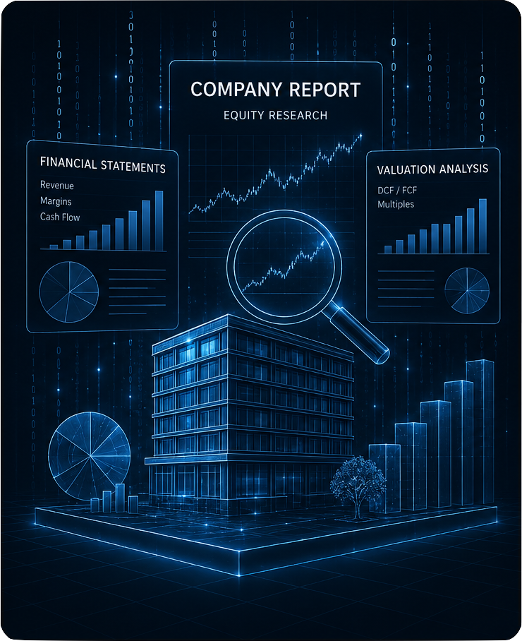 Company research report illustration