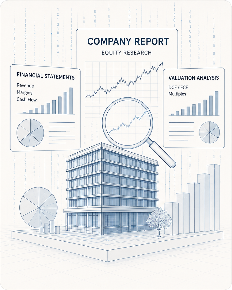 Company research report illustration